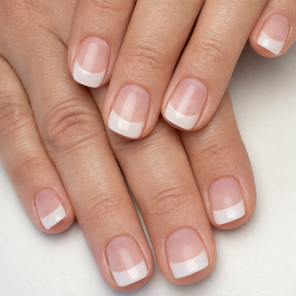 Claire Dipping Powder als natürliche Base auf Nägeln 3