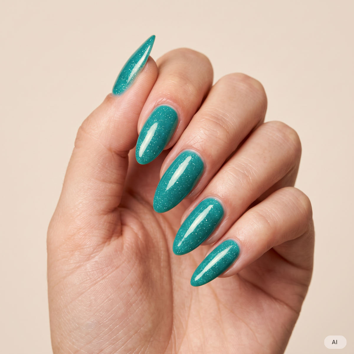 Elina Nail Dipping Powder Farbe auf Nägeln