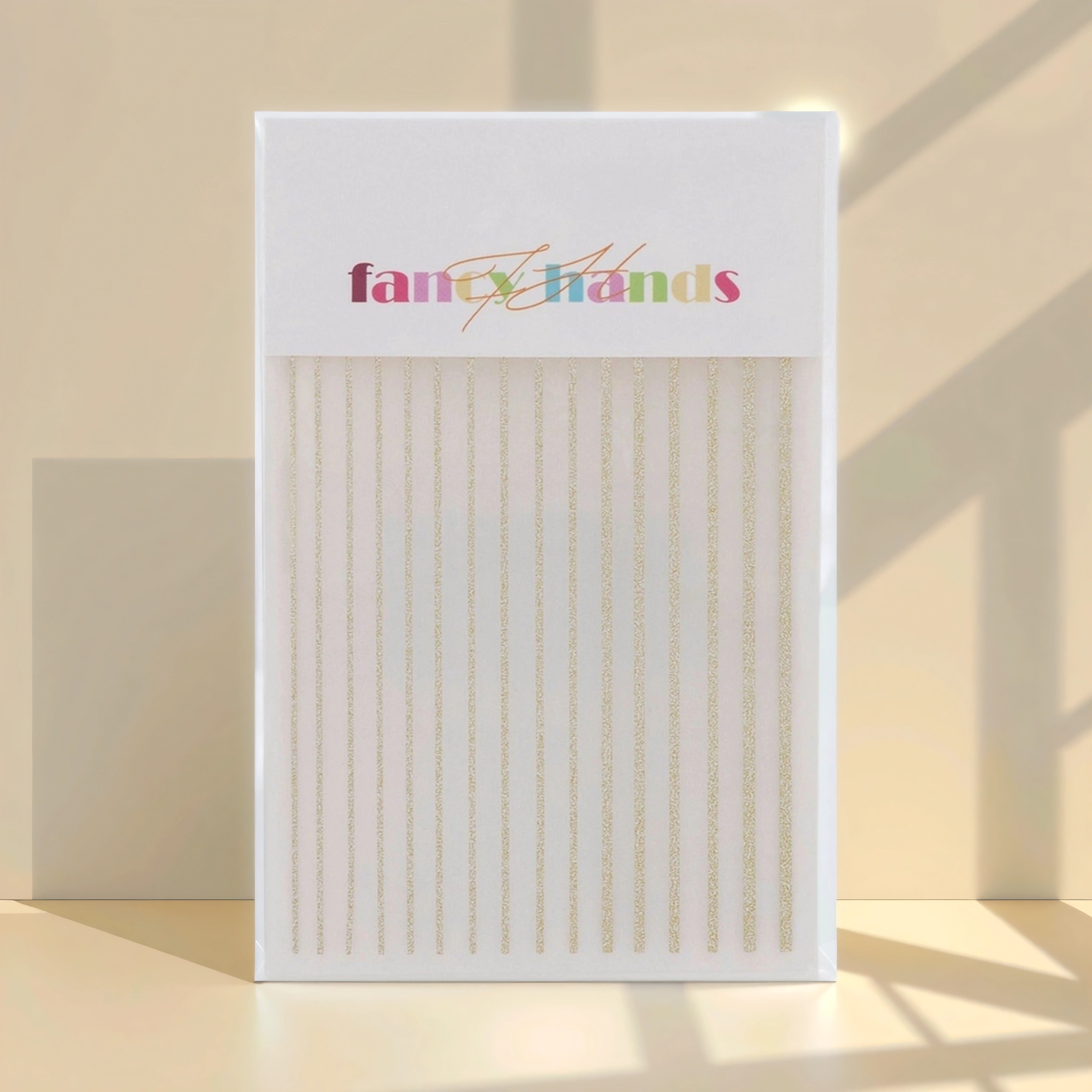 Linien Sticker - Gold Glitzer