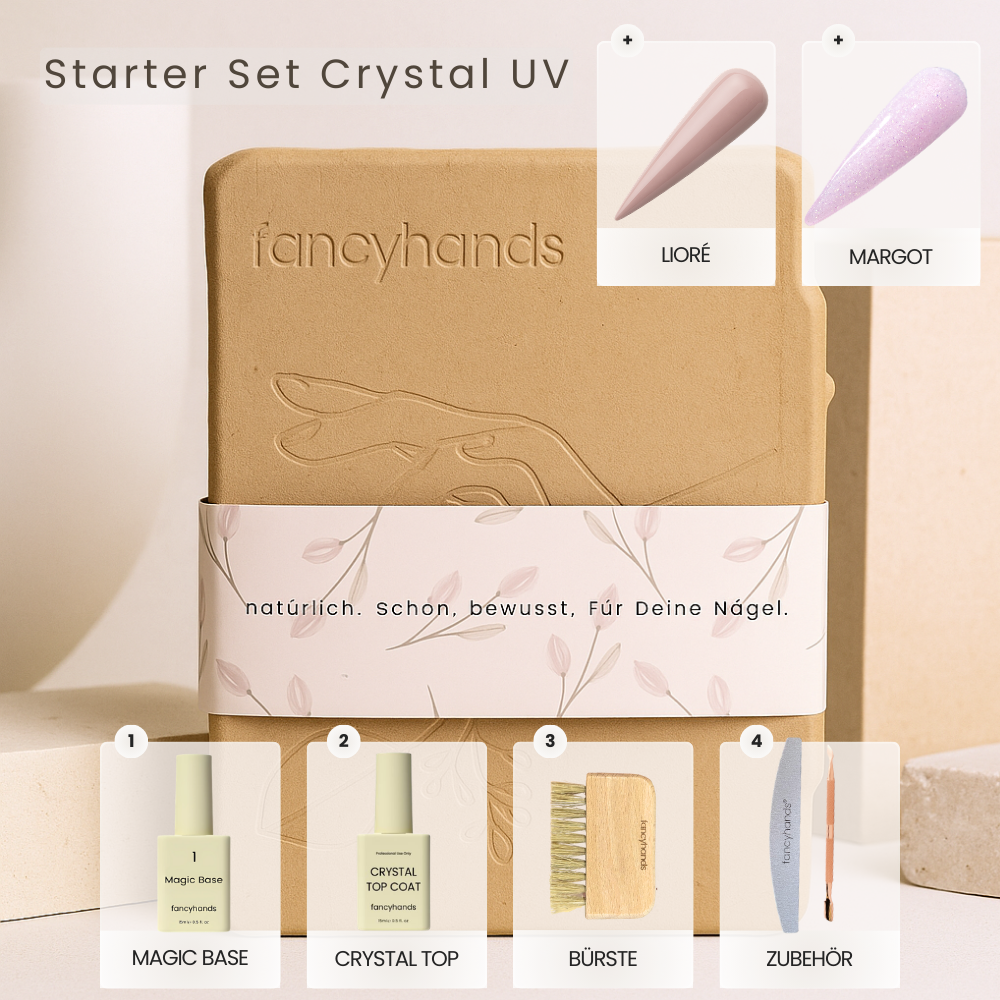 fancyhands® Starter Set mit UV-Lampe erforderlich mit 2 Bestseller Farben – Produktbild 1