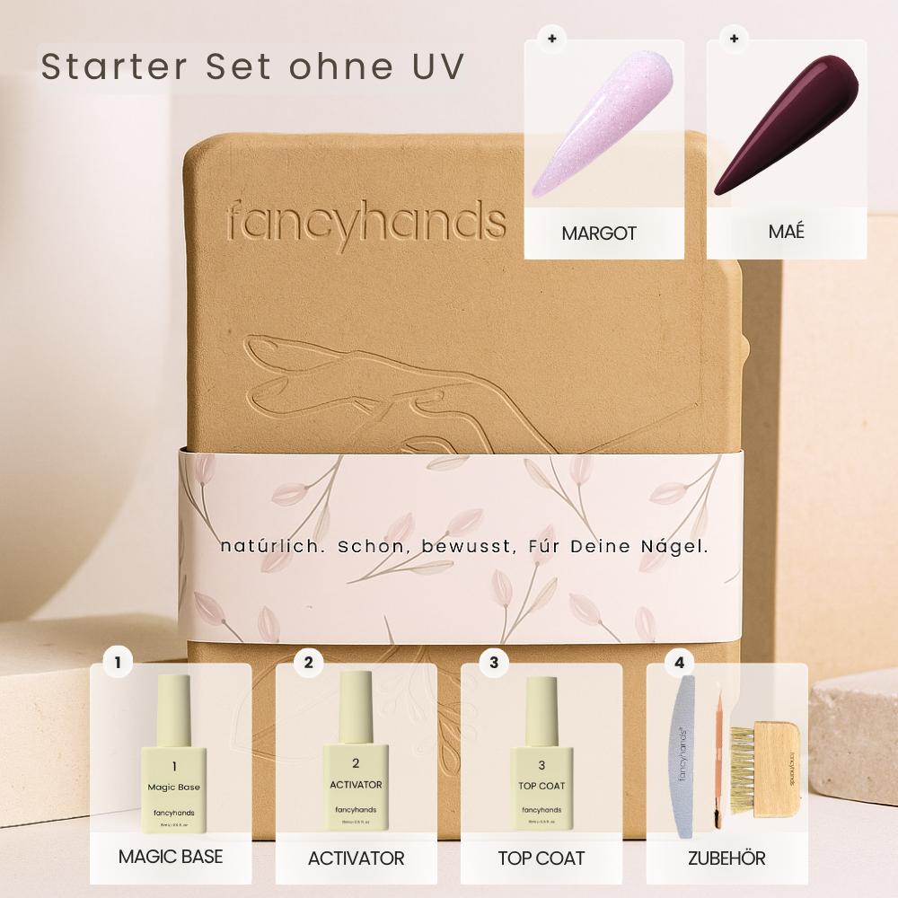 Starter Set ohne UV + 2 Bestseller Farben
