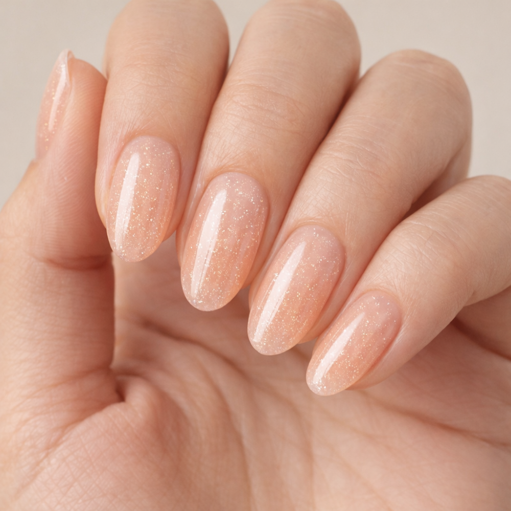 Amelie Dipping Powder Farbe auf Nägeln