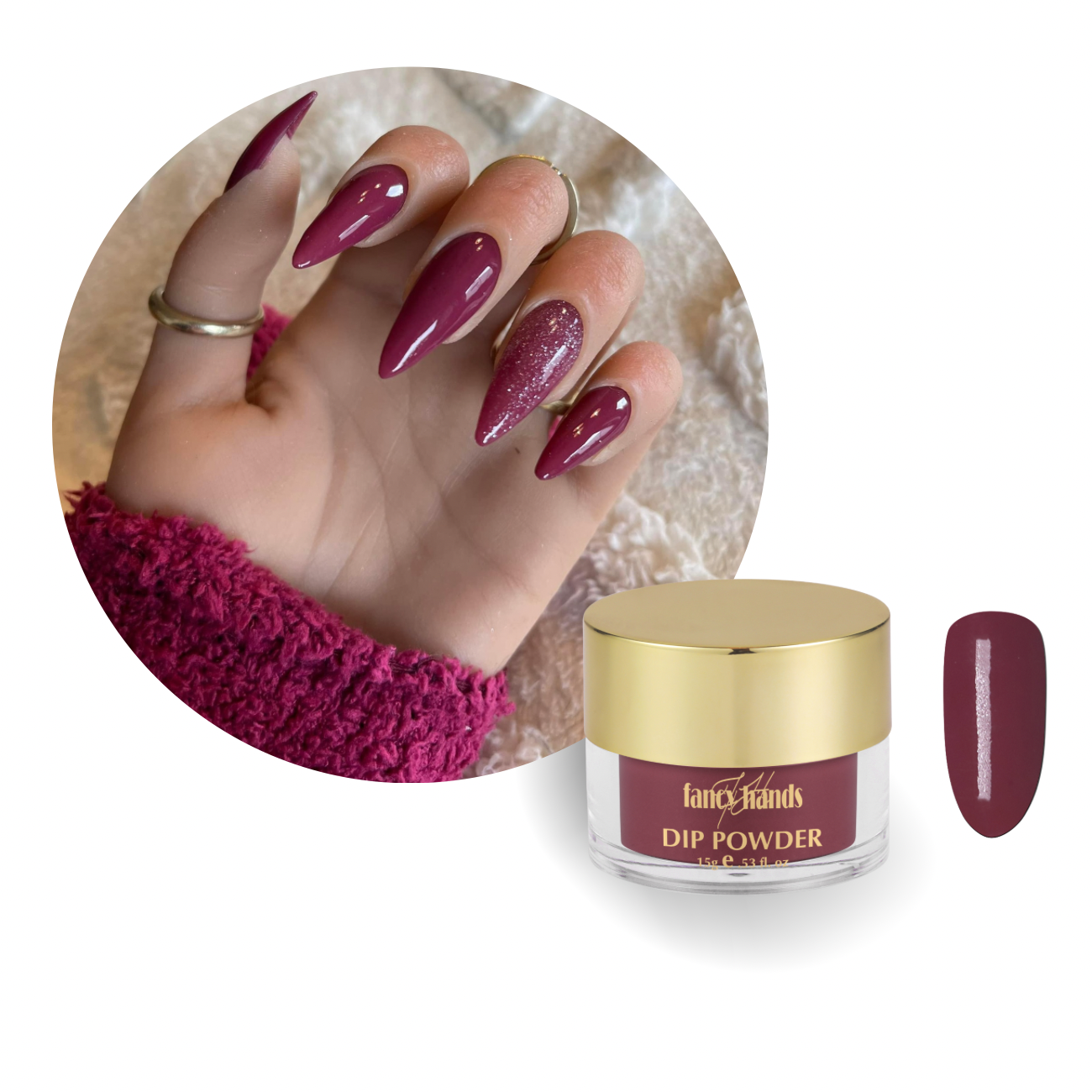 More Red Fancy No. 451 Dipping Powder Farbe