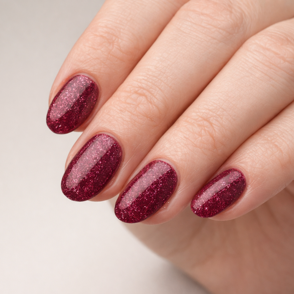 Estelle Dipping Powder Farbe blau Glitzer