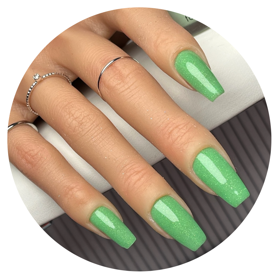 Pistachio Glitter Dipping Powder Farbe