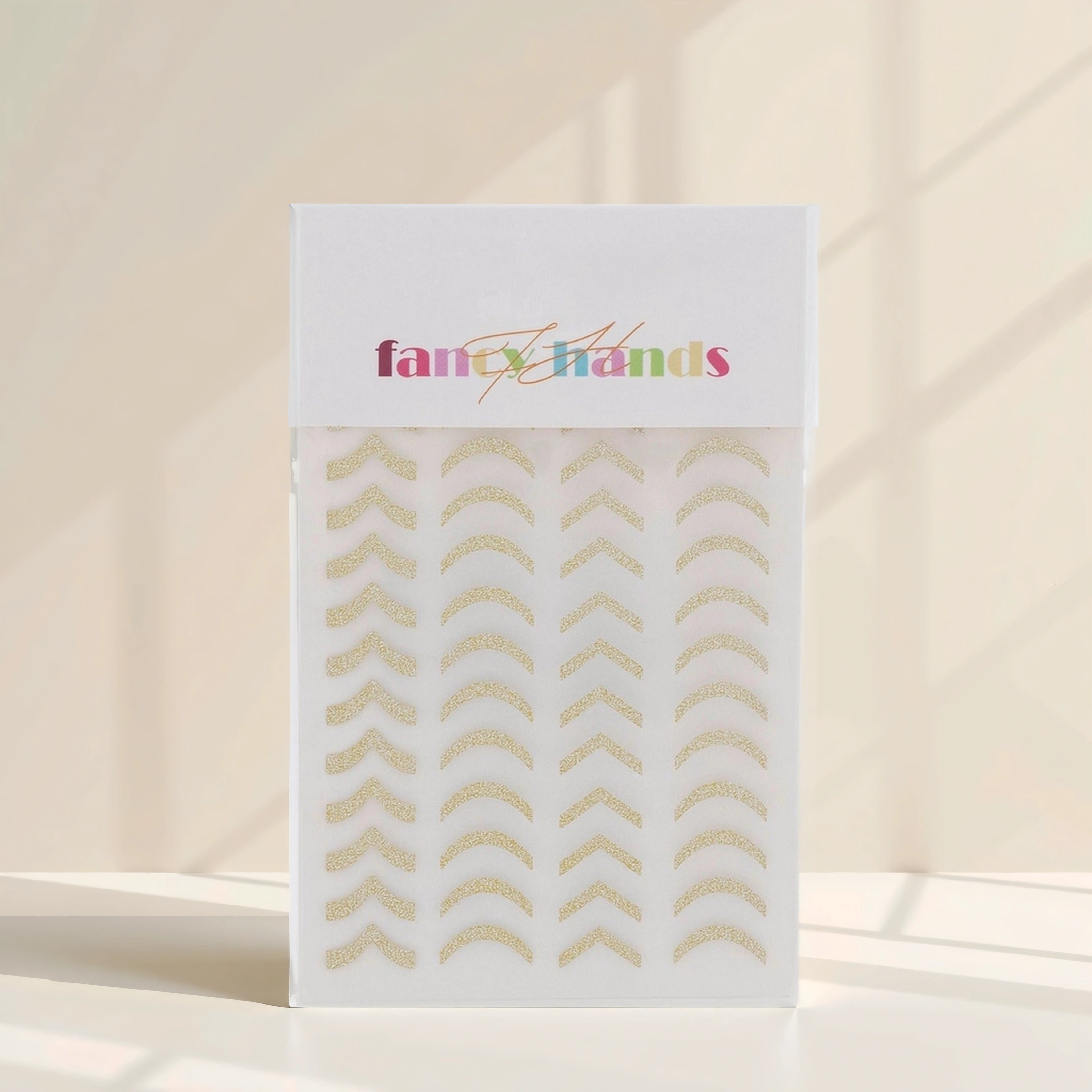 French Sticker - Gold Glitter 