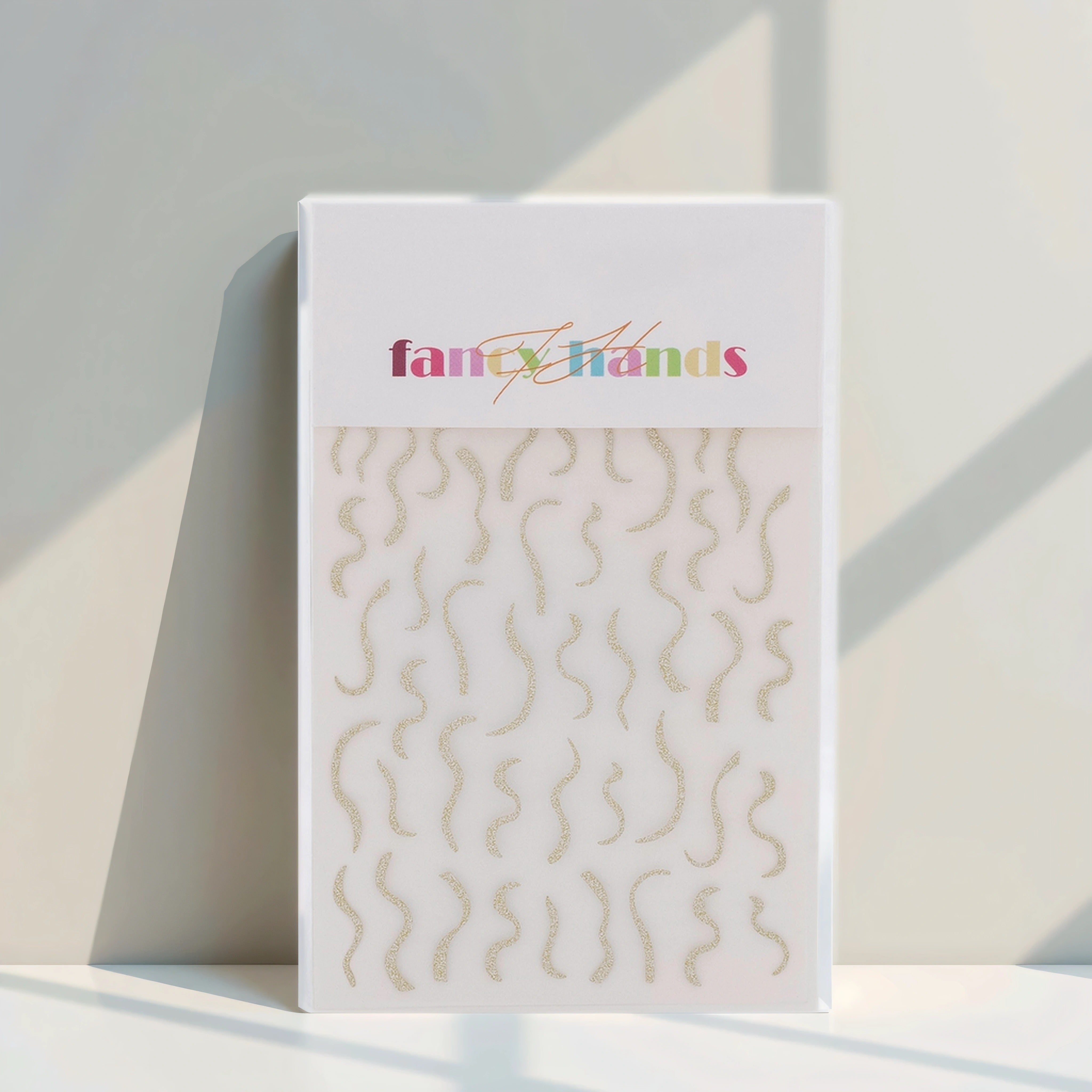 Nailart Sticker - Silber Glitzer