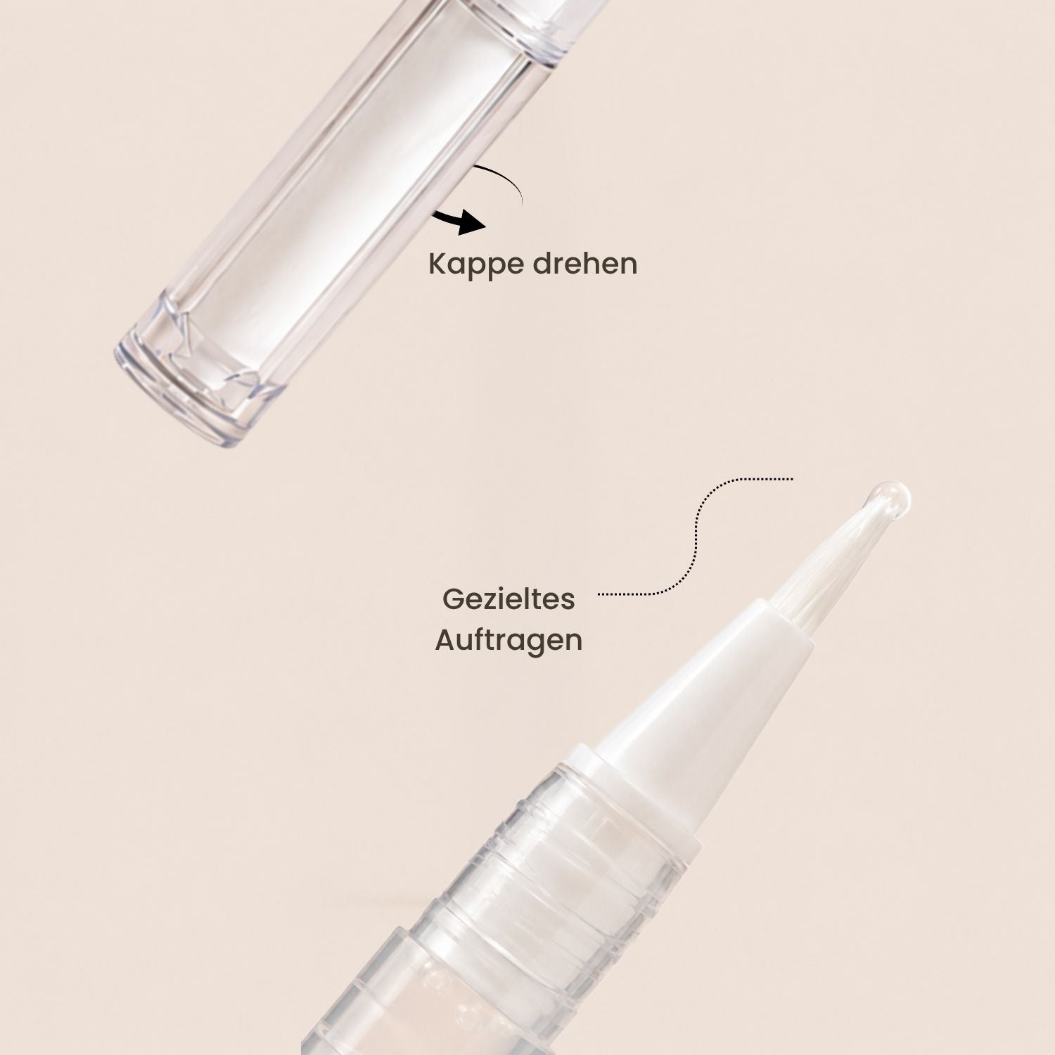 fancyhands® Nagelhautentferner Stift mit Drehmechanismus für gezieltes Auftragen