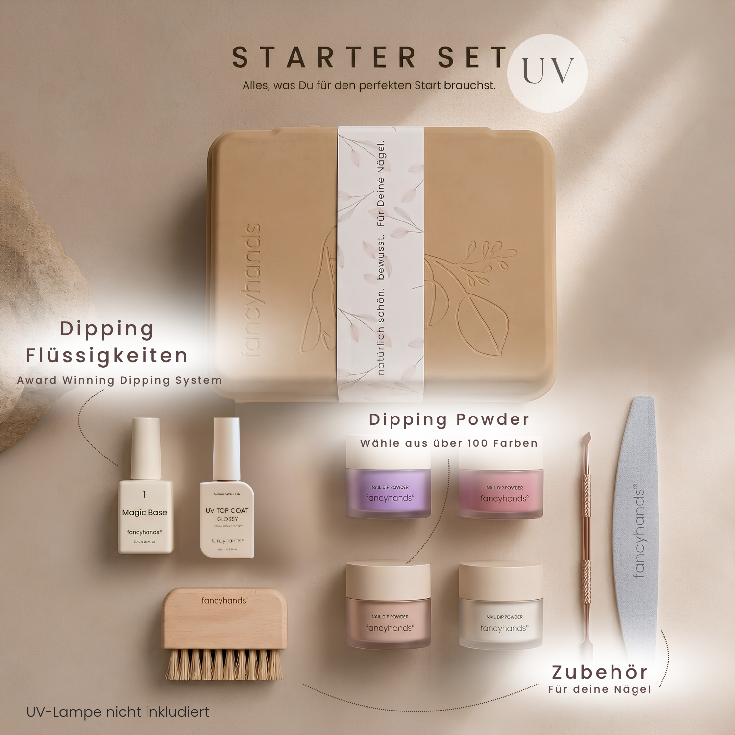 Salonnägel für Zuhause - Dein UV Starter Set