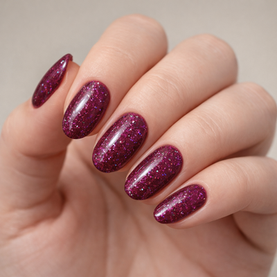 Stacy Dipping Powder Farbe auf Nägeln