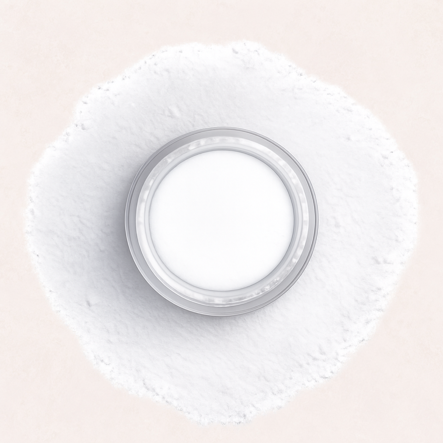 Mary weißes Dipping Powder im geöffneten Tiegel